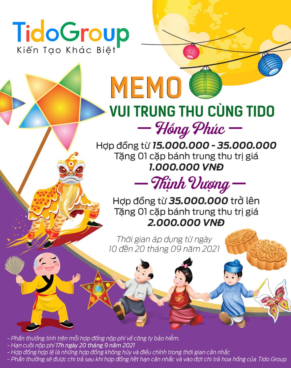 Chương trình MEMO “VUI TRUNG THU CÙNG TIDO” - Tido